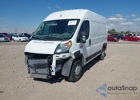 2017 Ram Promaster 1500 High Roof 136 Wb from USA, damaged, VIN 3C6TRVBG7HE543950